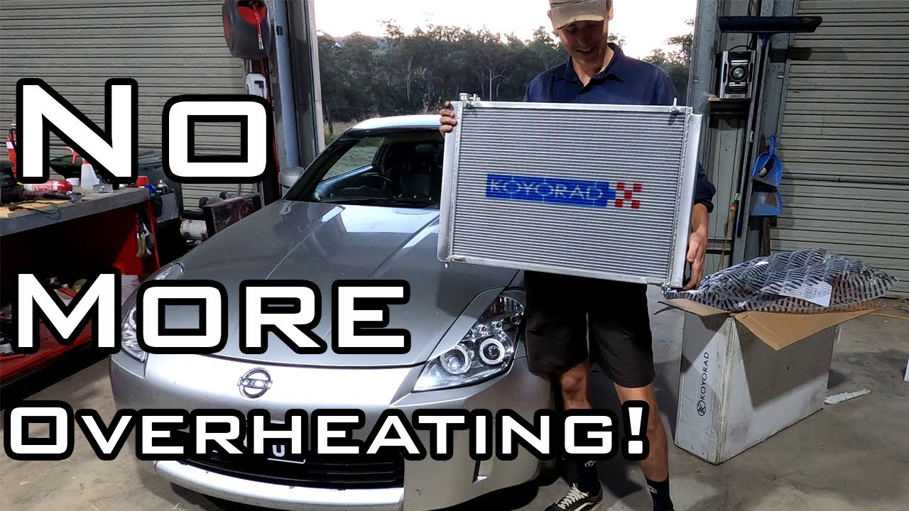 350z Koyorad Aftermarket Radiator Install