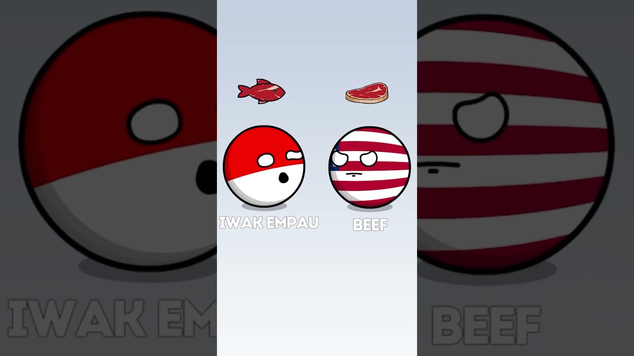 The US and Indonesia Are Arguing About Food #countryballs