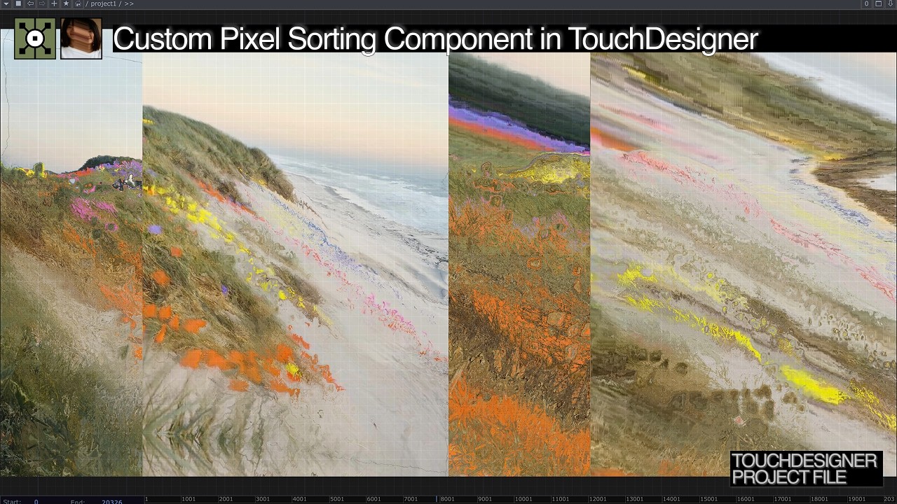 pixel sorting component in touchdesigner | project file