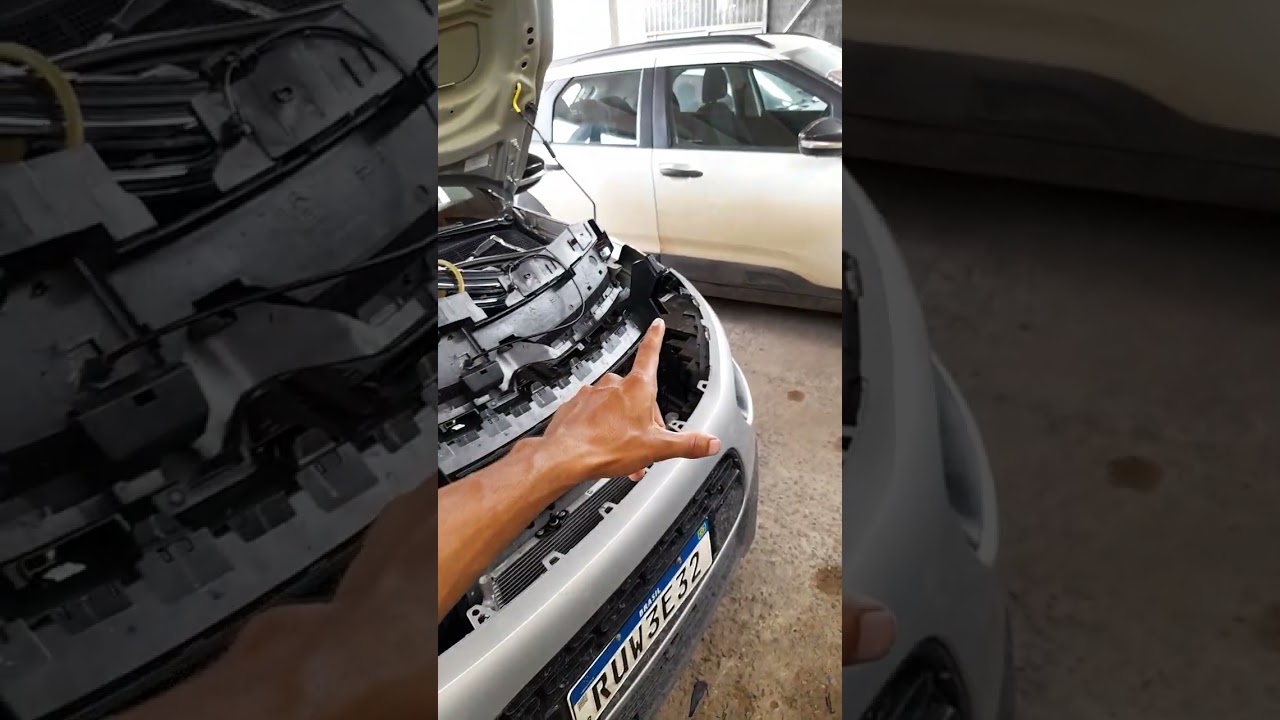 Citroen C4 cactus Removendo condensador ( sem remover parachoque )