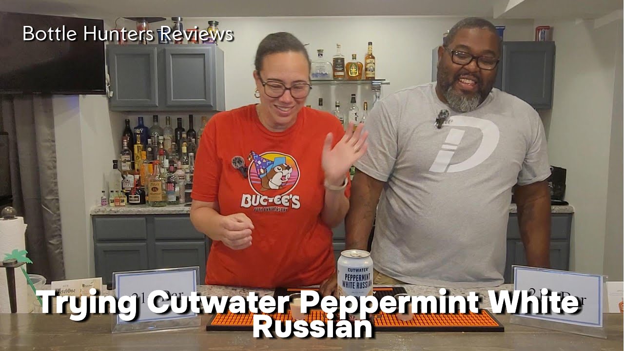 Trying Cutwater Peppermint White Russian #bottlehuntersreviews
