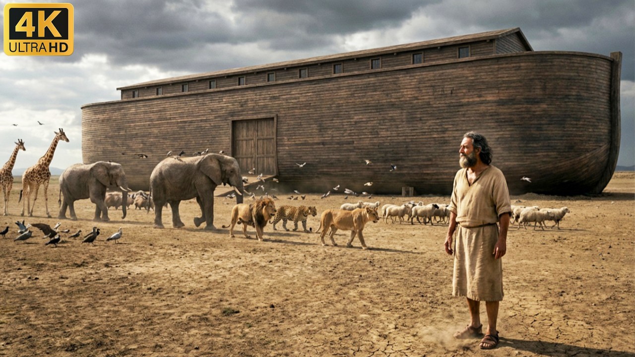 A História Real de Noé e da Arca — Filme Bíblico Completo em 4K O Dilúvio