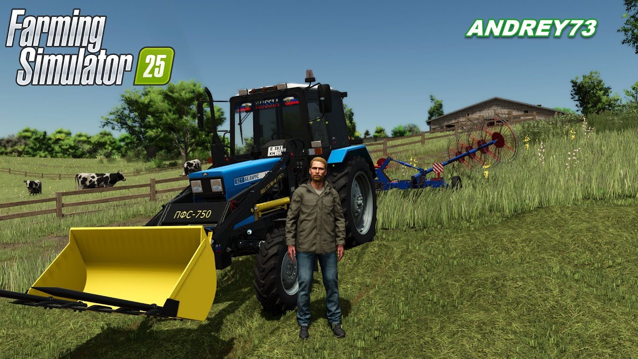 Farming Simulator 25/ СЕЛО ЛУГОВОЕ/ №46/ЗАГОТАВЛИВАЕМ КОРМА/ Кормим животных и продаём шерсть