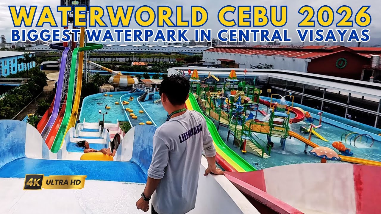 🌊 Splash into a Waterslide Adventure at Waterworld Cebu 🇵🇭 Biggest Waterpark in Central Visayas 🚀4K
