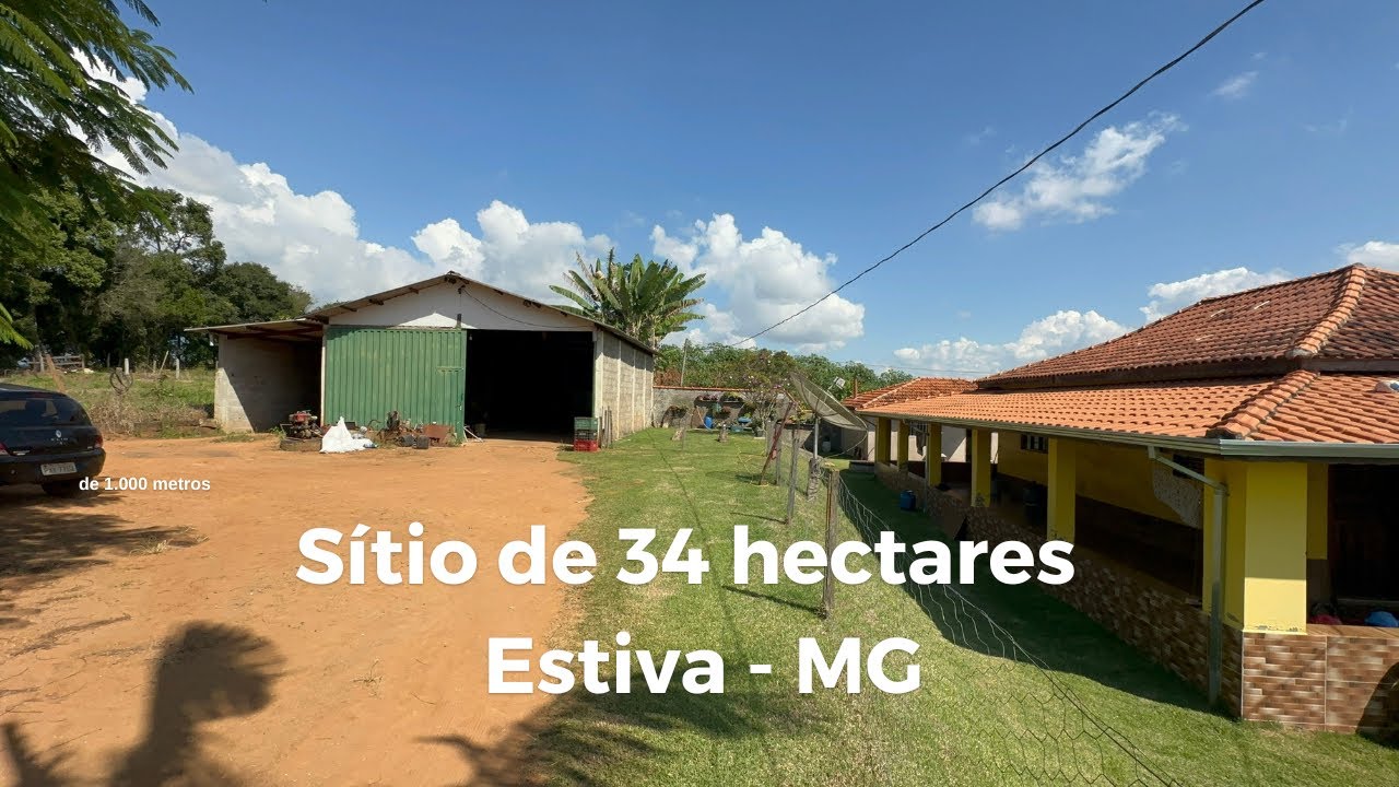 Sítio de 34 hectares à venda em Estiva MG.