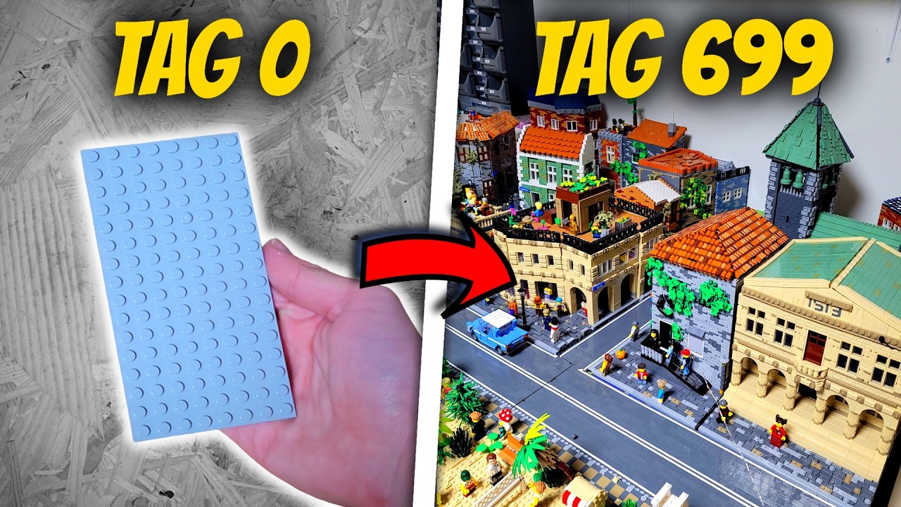 Ich habe in 700 Tagen eine Italienische Lego Stadt gebaut😱