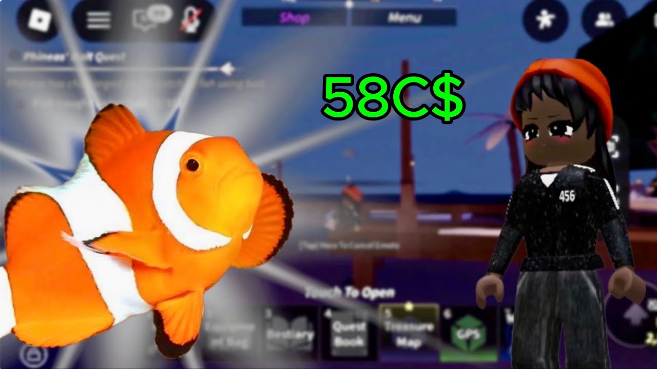 Můj první gameplay Fish Roblox