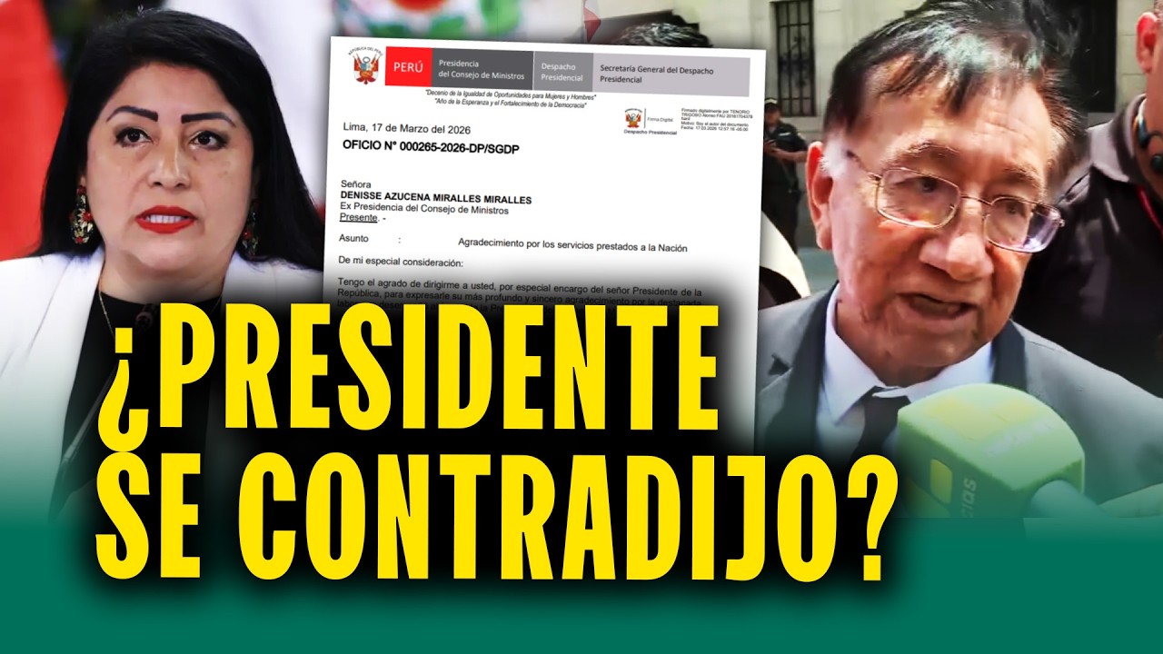 Balcázar minutos antes de que Miralles dejara la PCM: 