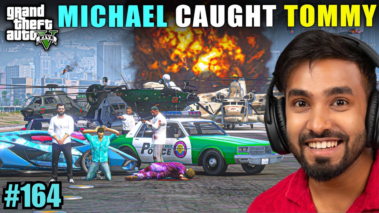 MICHAEL CAUGHT TOMMY | TECHNO GAMERZ GTA V GAMEPLAY #164