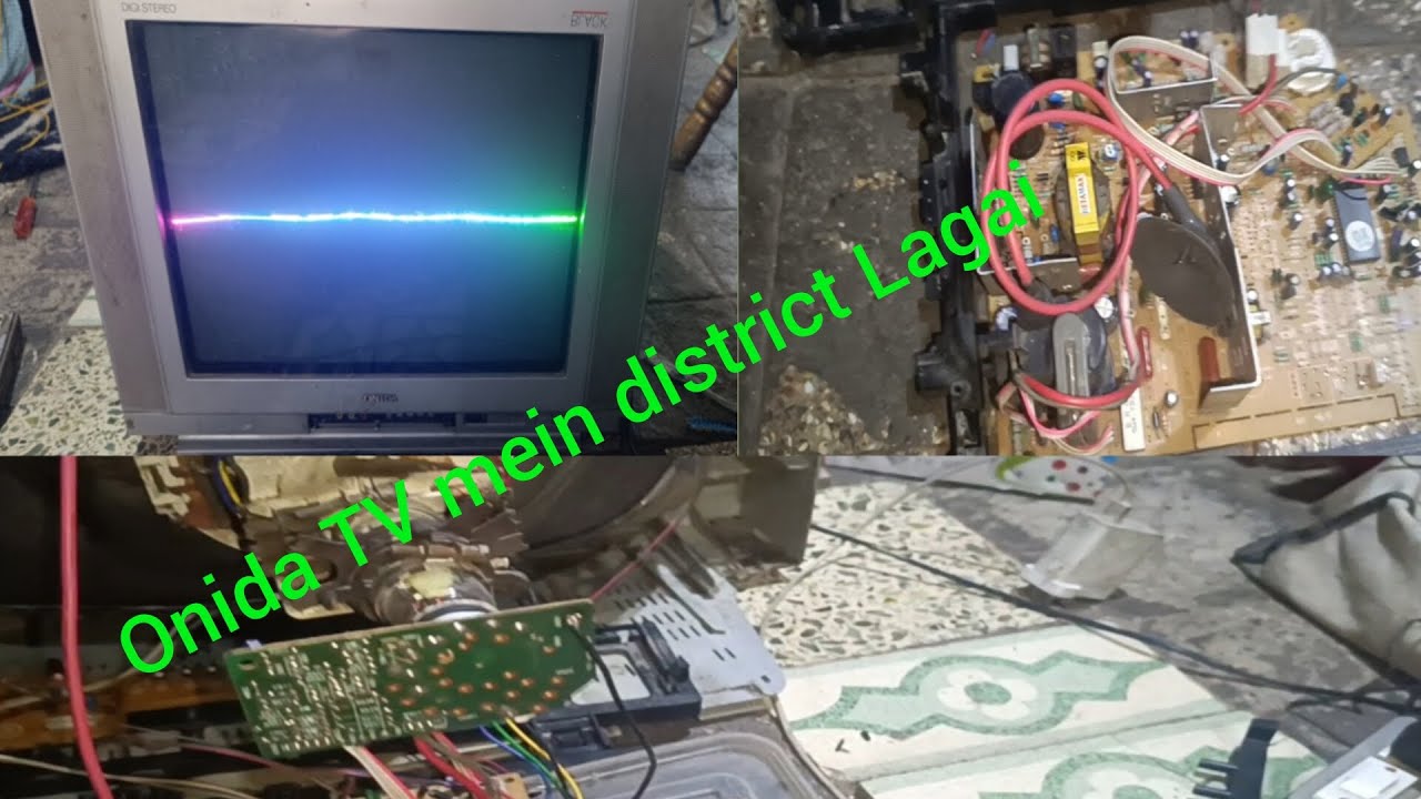 CRT Onida TV mein dusri kit Lagai