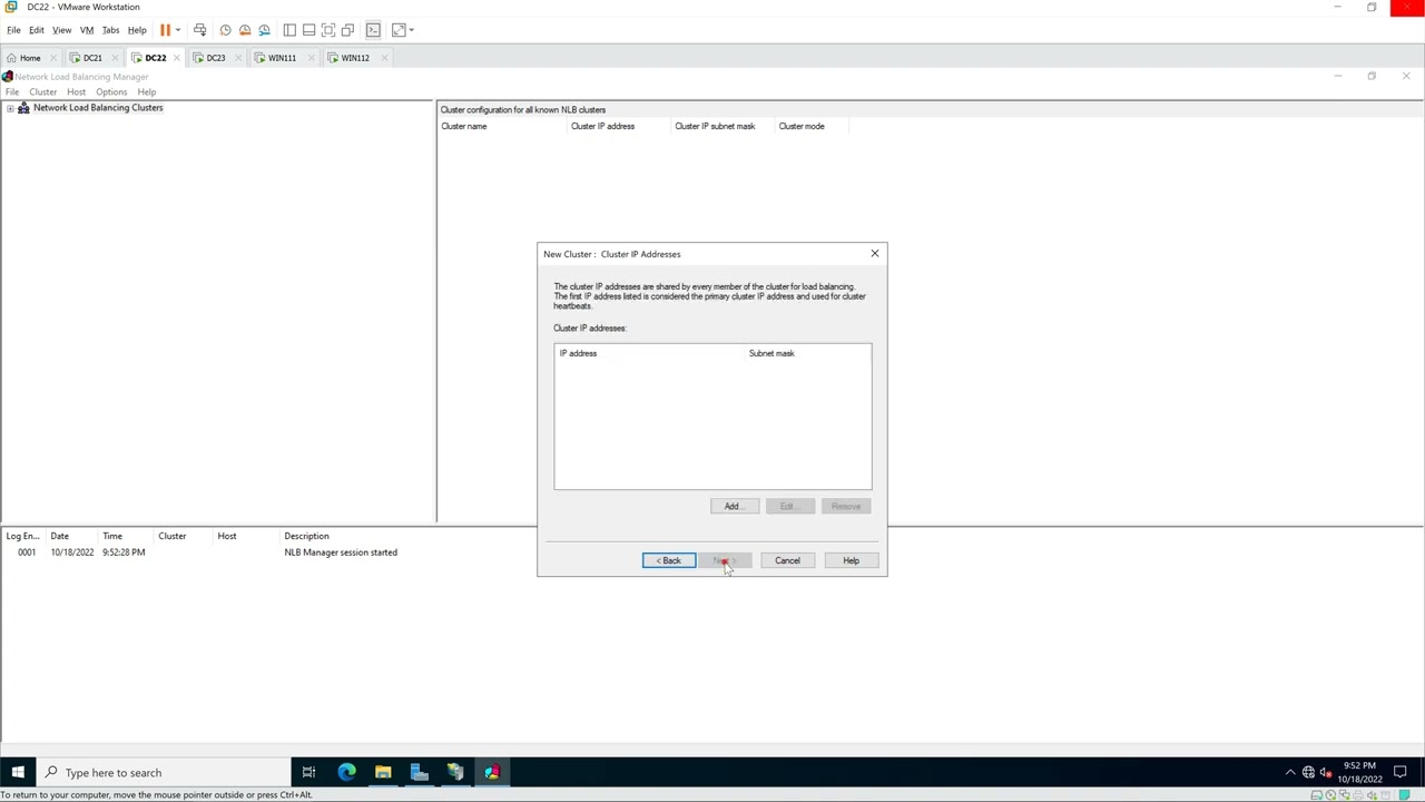 Configure Network Load Balancing for Web server in Windows Server 2022