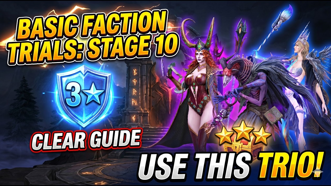 Basic Faction Trial Stage 10 3* Clear Guide