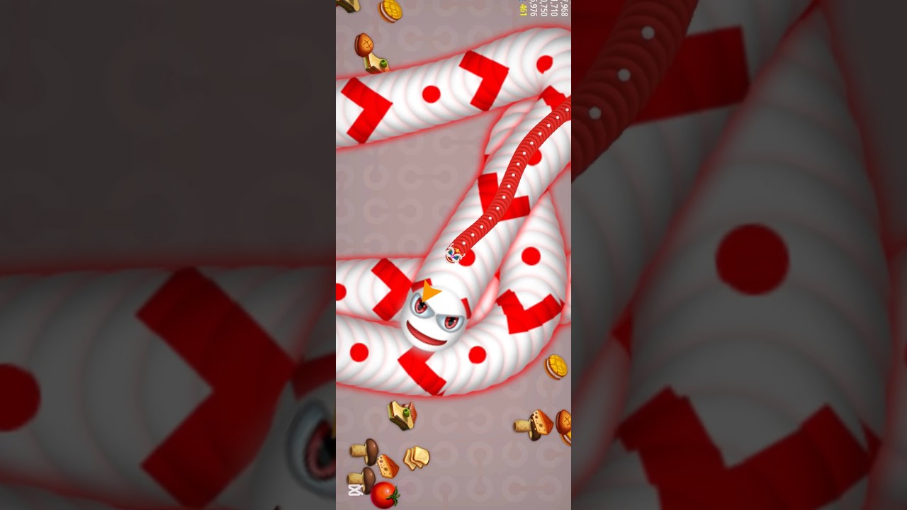 Worms Zone.io 🐍🔥 99% Players Lose Here 😱 Pro Level Gameplay! #shorts manoranjan-game episode 167