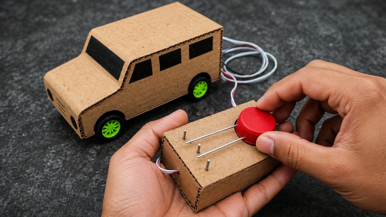 How to Make a RC Car From Cardboard | DIY Homemade Remote Control Car