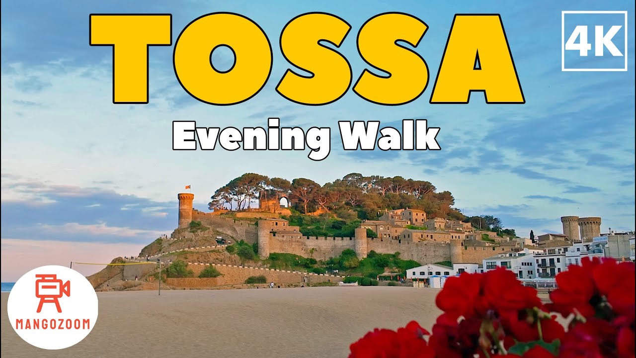 Peaceful Evening Walk in Tossa de Mar, Catalonia 2025 | With Captions