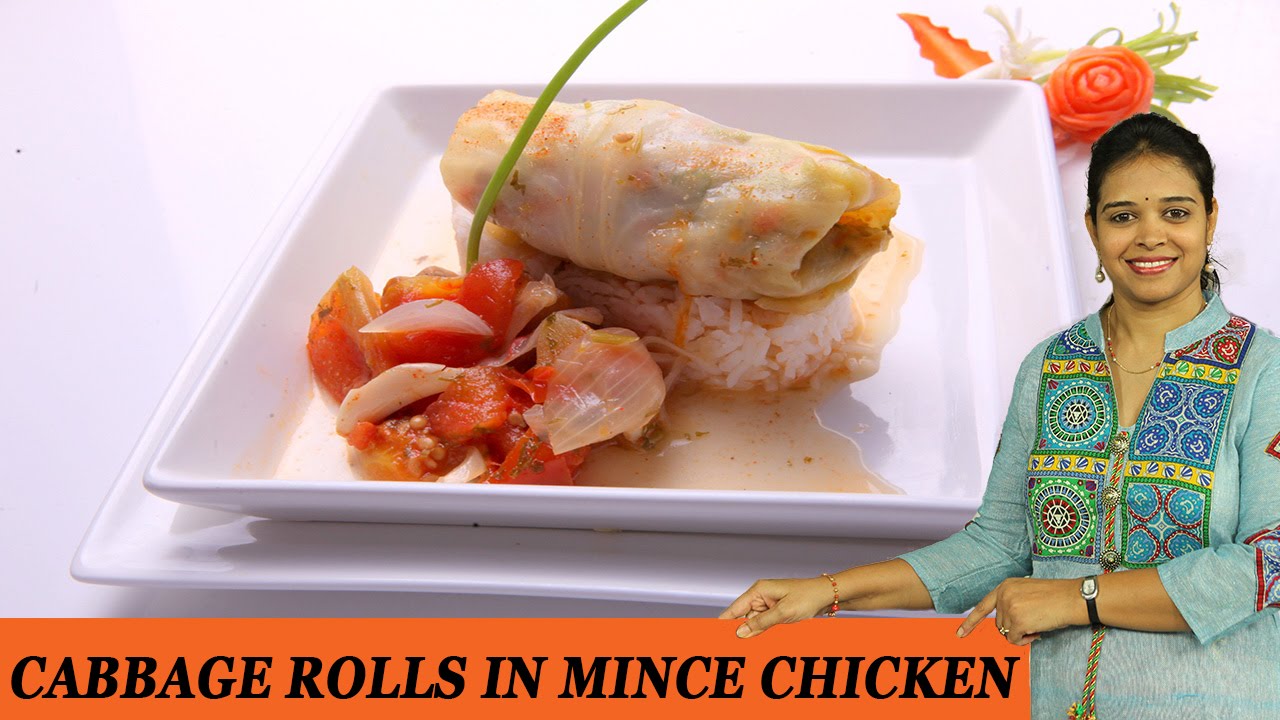 Mince Chicken In Cabbage Rolls - Mrs Vahchef
