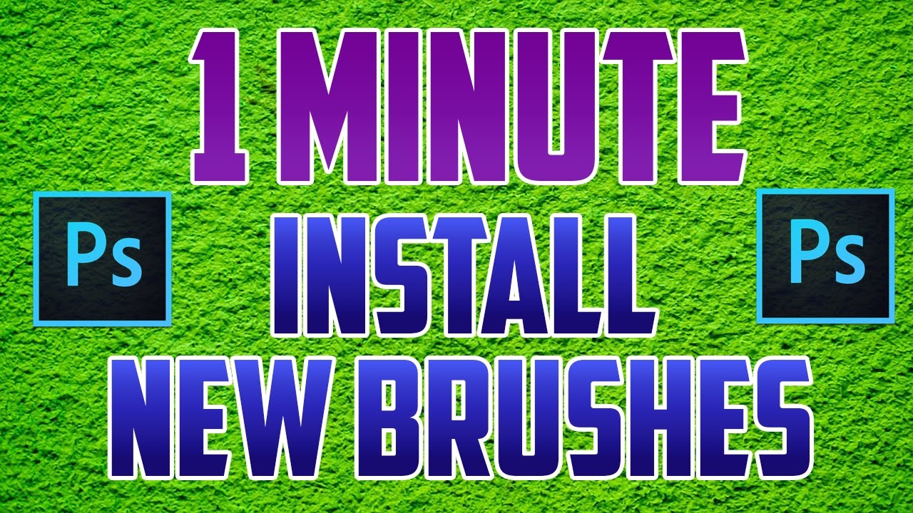 Photoshop CC : How to Add / Download & Install New Brushes