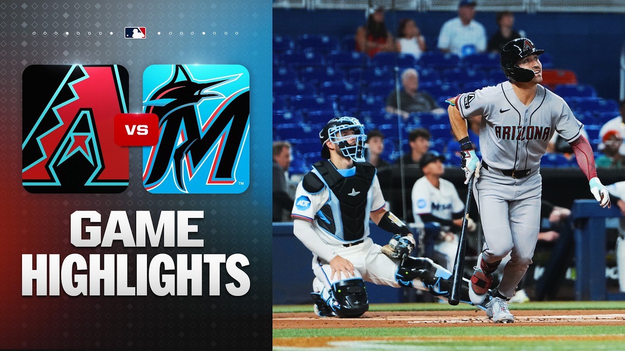 Лучшие моменты матча &laquo;Даймондбэкс&raquo; &mdash; &laquo;Марлинс&raquo; (09.06.26) | Лучшее в MLB