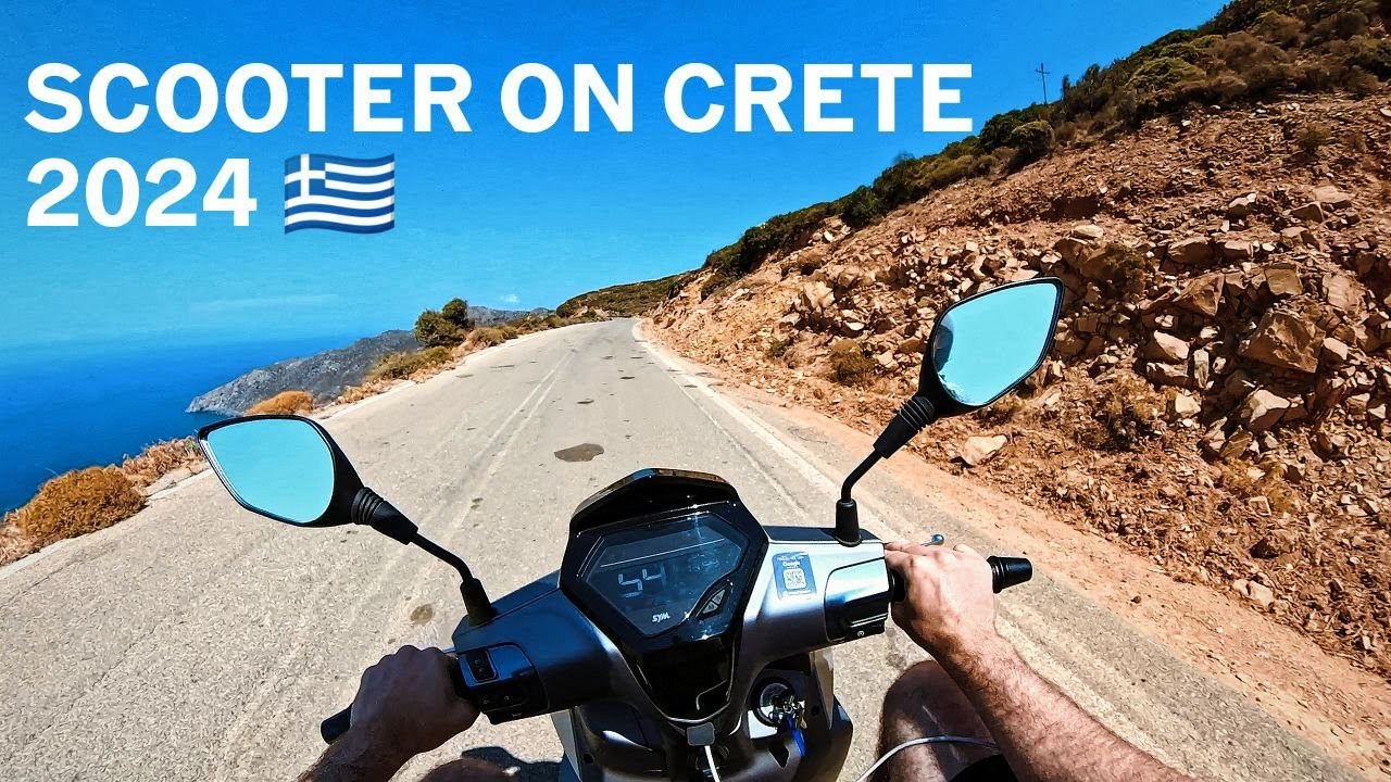 SCOOTER ON CRETE | BEAUTIFUL VIEWS IN GREECE | SYM SYMPHONY ST 125