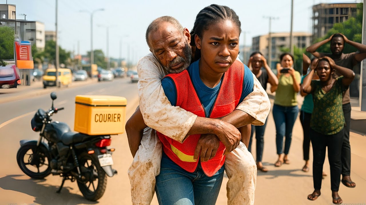 Poor Delivery Girl Gave Up Her Job To Save A Dying Old Man, Unaware He's Billionaire's Father #tales