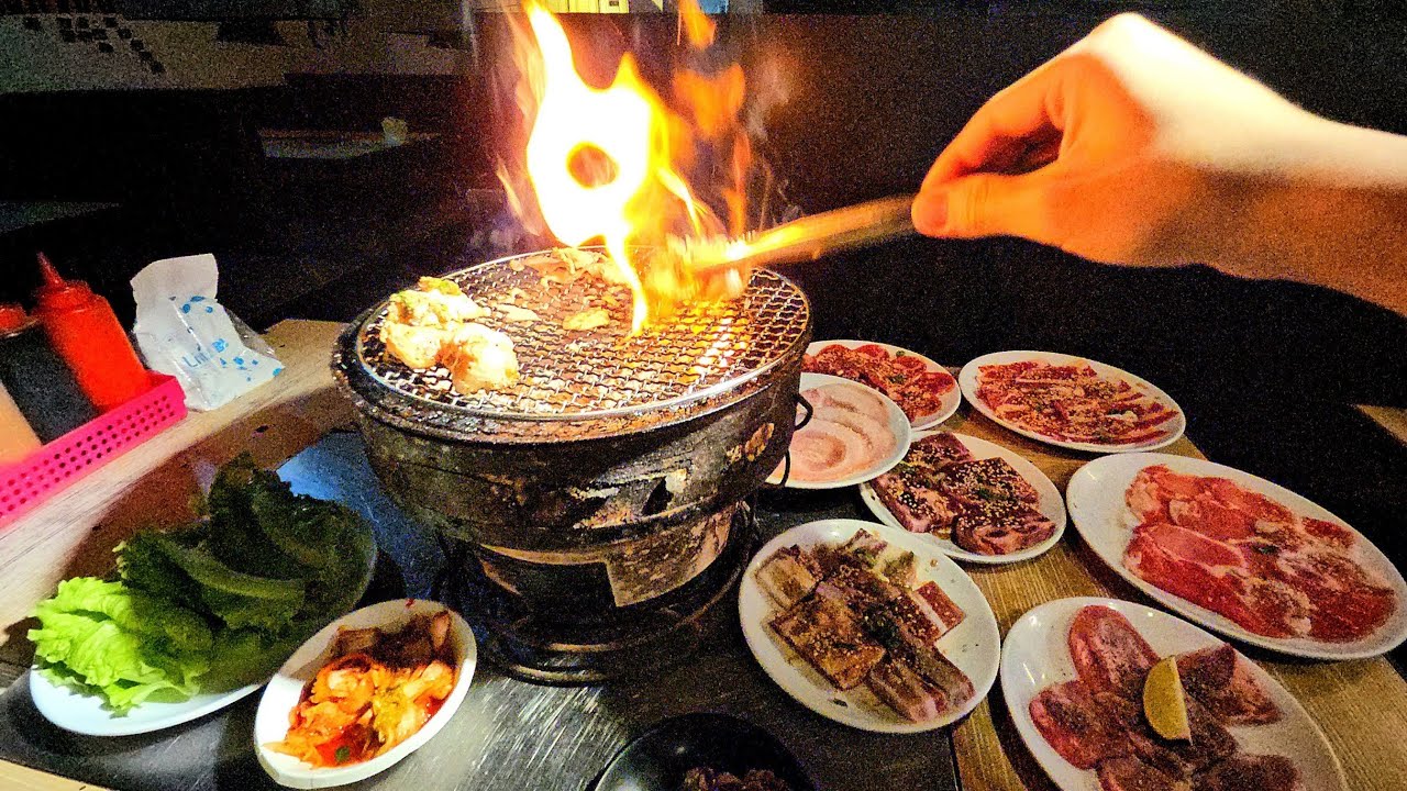 Fiery All-You-Can-Eat Japanese Charcoal BBQ