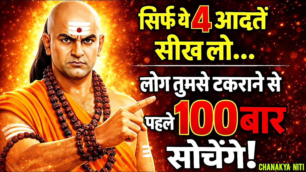 ये 4 आदतें अपनाओ… लोग तुमसे टकराने से पहले सोचेंगे ! || Chanakya Niti ||  #gyanodayspeaks