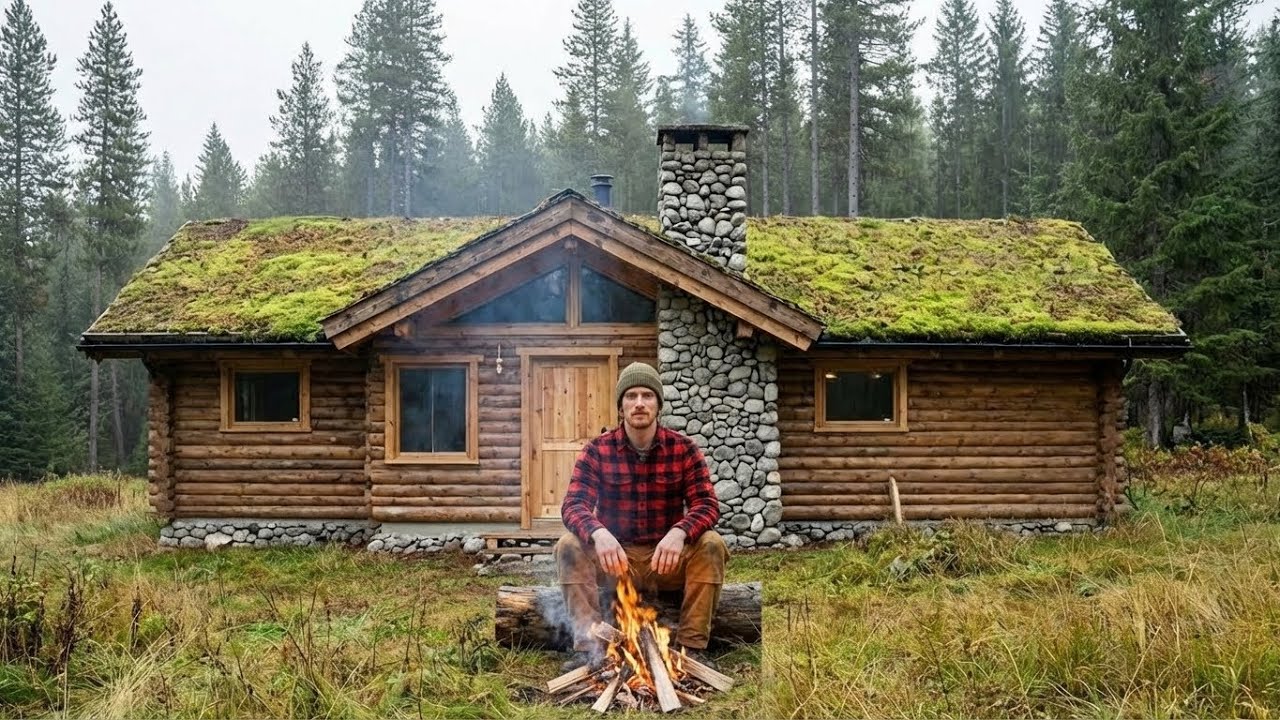 A Man Gives Up His Entire Career to Build a Stone House in the Forest | From Start to Finis