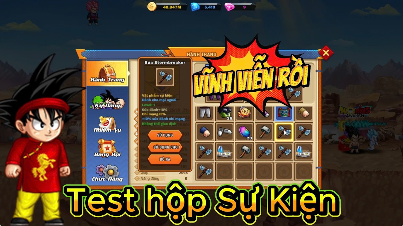 Ngọc Rồng Awaken - Test Mở Hộp Sự Kiện Tết