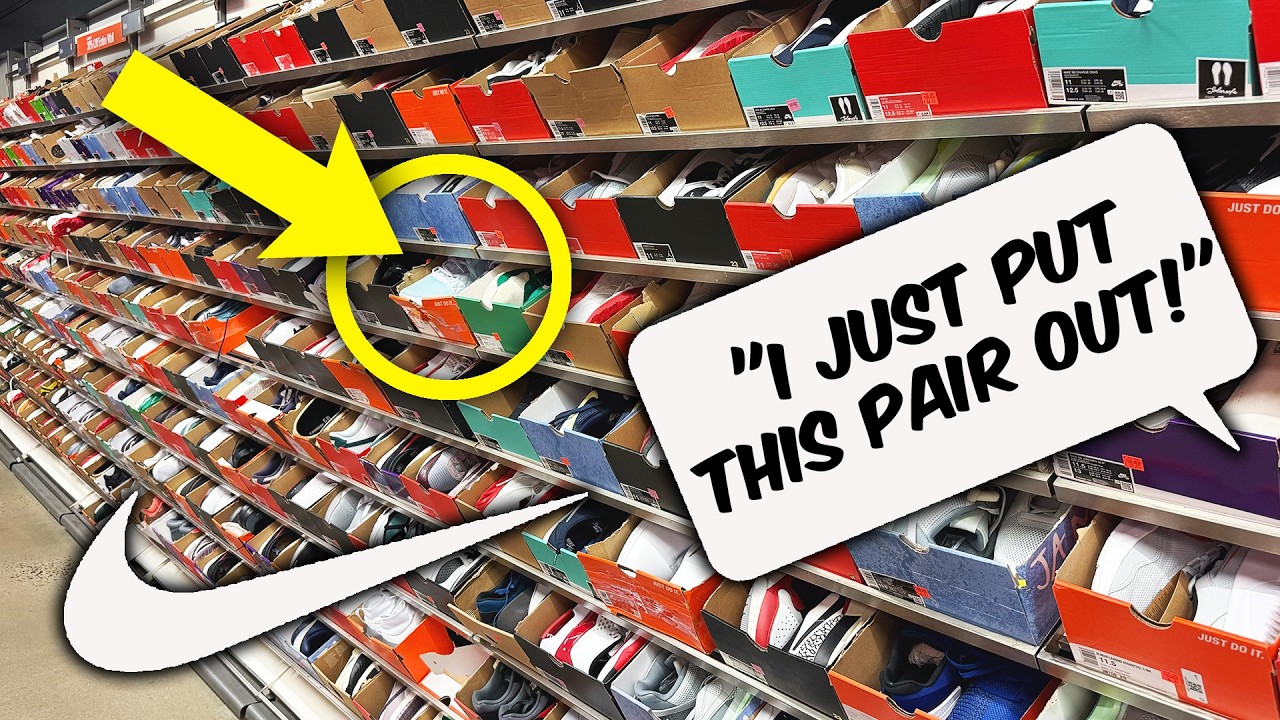 I Found SOLD OUT Sneakers Sitting! NIKE OUTLET CHALLENGE