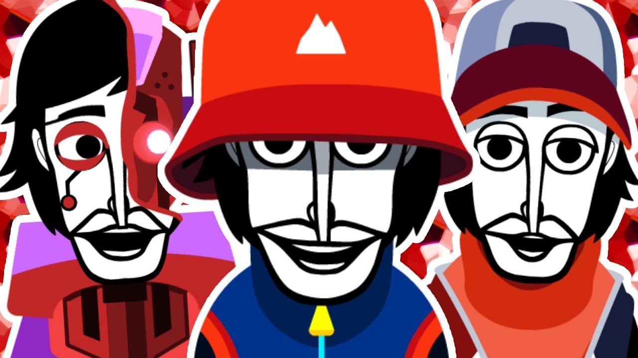 Incredibox All Characters with Red (mods and main game)