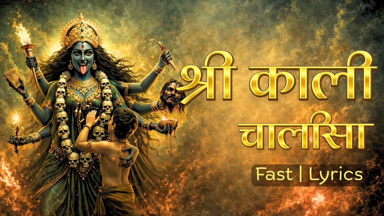 Shri Kali Chalisa Fast - with Lyrics | श्री काली चालीसा | Maa Kali Bhakti