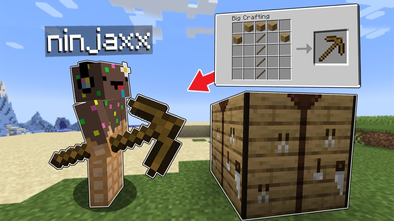 Ce Mod me permet de Craft des Items Géant sur Minecraft..