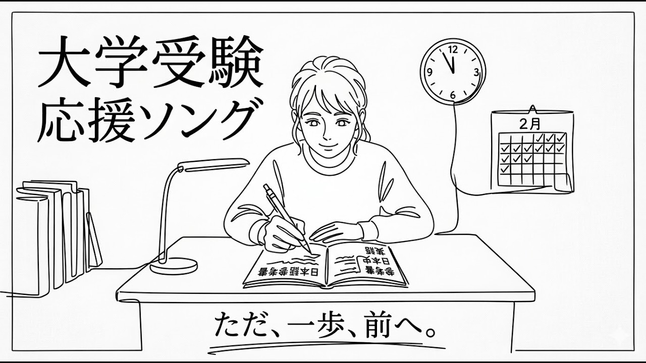 【大学浪人生応援歌】もう一年の努力を信じろ｜勉強モチベーションソング