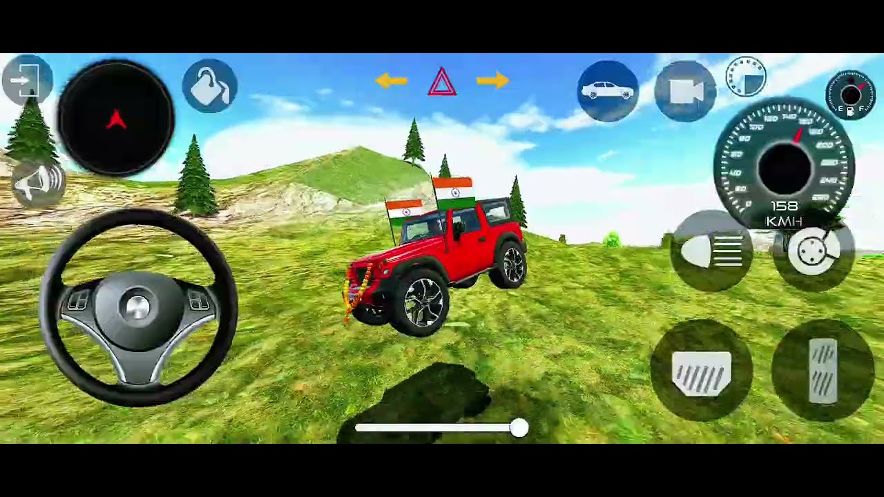 Modified Mahindra Thar😈Games:Indian red Thar ❤ (Gadi Wala Games) Car Game Android Game -# 2025​