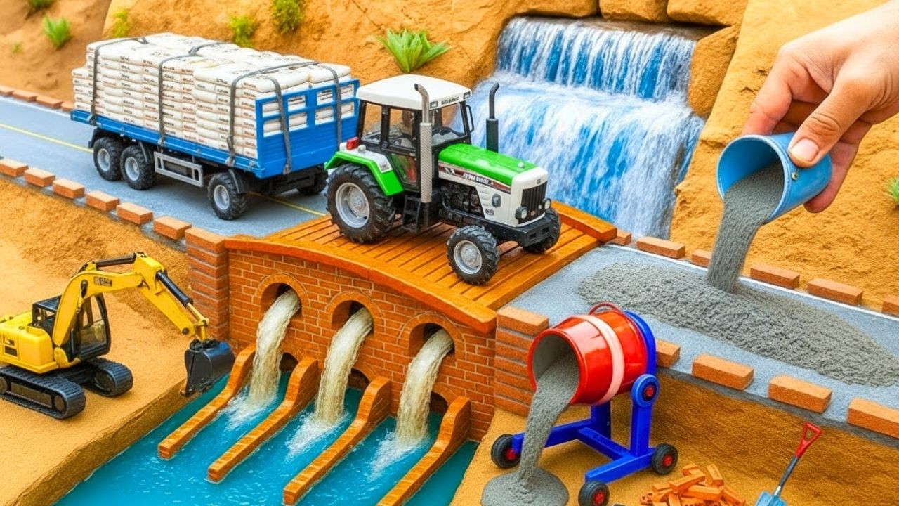 DIY Mini Tractor Builds Underground Water Tank & Retaining Wall 😱 | Amazing Science Project