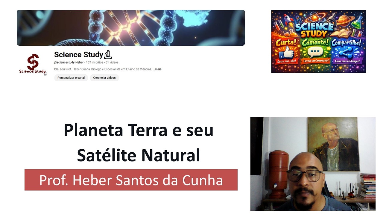 Terra e lua, o satélite natural.