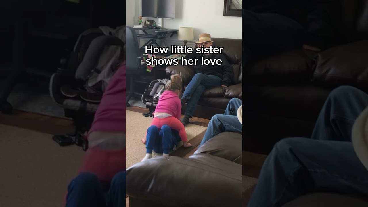 Little sister with autism shows him love in her own way&hellip;#siblings #motivation #autism