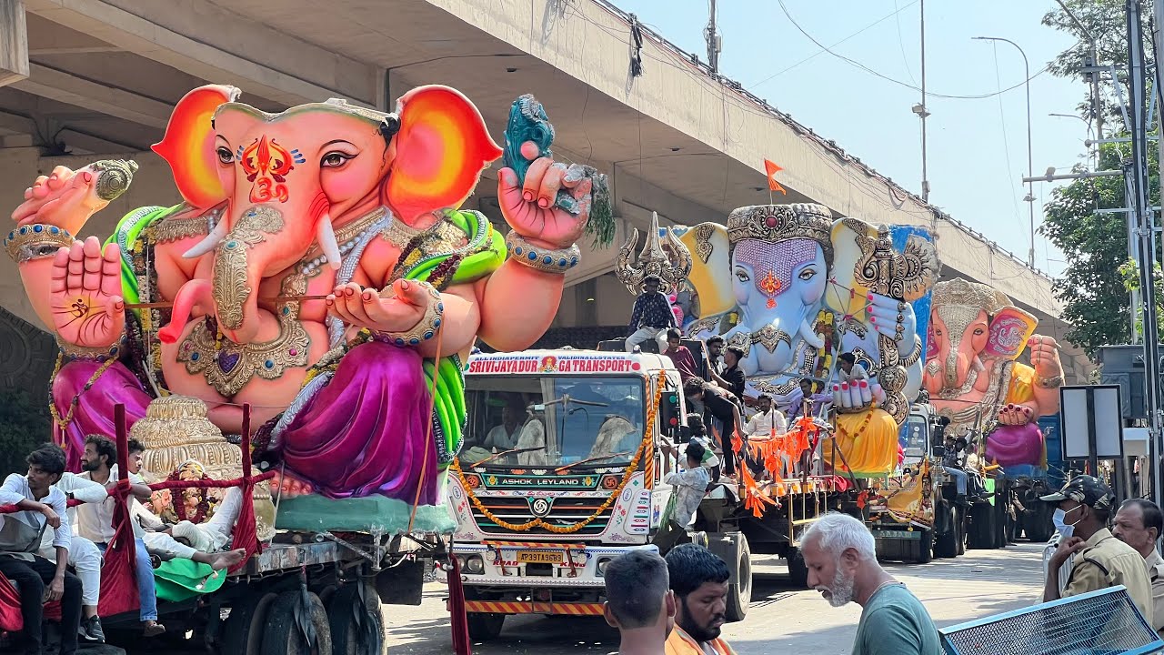 Ganesh nimajjanam Shobhayatra 2024 | Lord Ganesha visarjan 2024 | Hyderabad ganpathi visarjan 2024