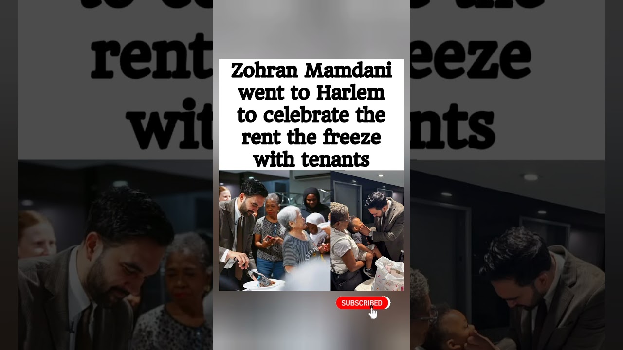 Zohran Mamdani celebrated the historic rent freeze with Harlem tenants 🏘️🎉 #shorts