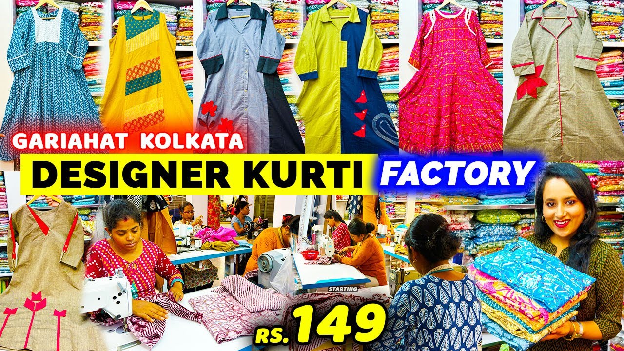 Gariahat Kurti Collection | Designer Kurti Gariahat Kolkata | Kurti Wholesale Market in Kolkata