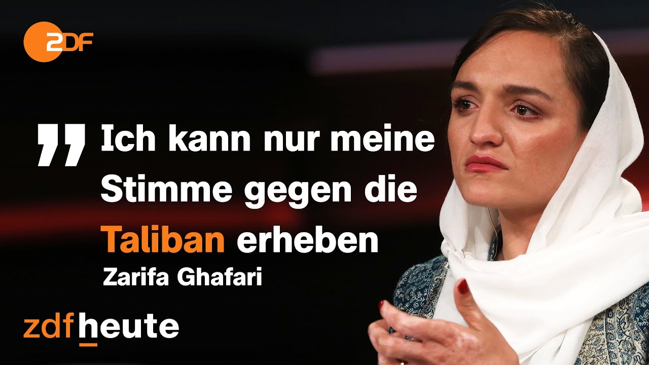 Zarifa Ghafari: Hoffnung einer ganzen afghanischen Generation | Markus Lanz vom 02. September 2021