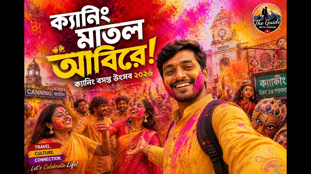 ক্যানিং বসন্ত উৎসব ২০২৬ আবিরের রঙে মাতল শহর!  Canning Basanto Utsav 2026🌸✨