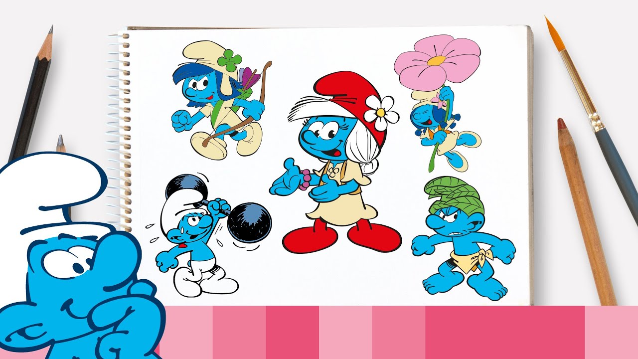 Come disegnare Mirtilla e i suoi amici • I Puffi