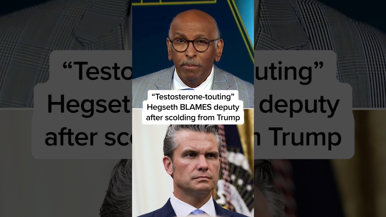 'Testosterone-touting' Hegseth BLAMES deputy after scolding from Trump