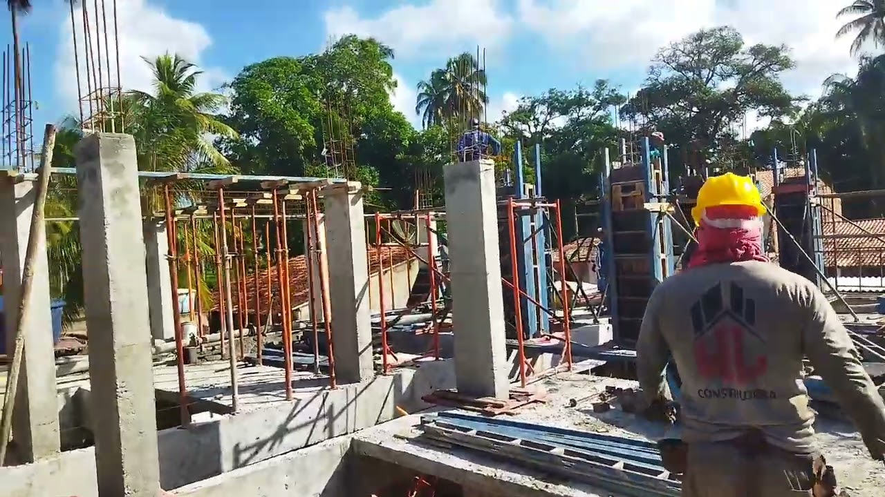 Concretando pilares