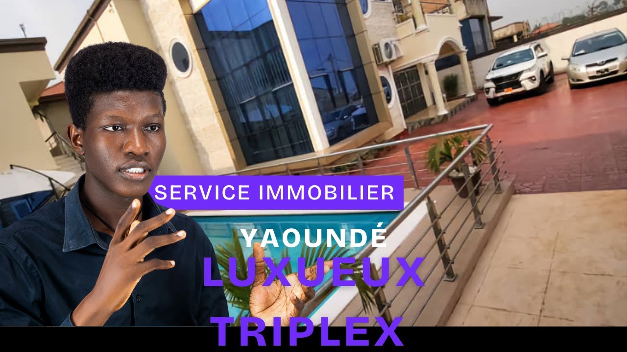 CAMEROUN YAOUNDE LUXUEUX TRIPLEX clôturé à VENDRE au lieu-dit : Nkolbikogo face IAI.