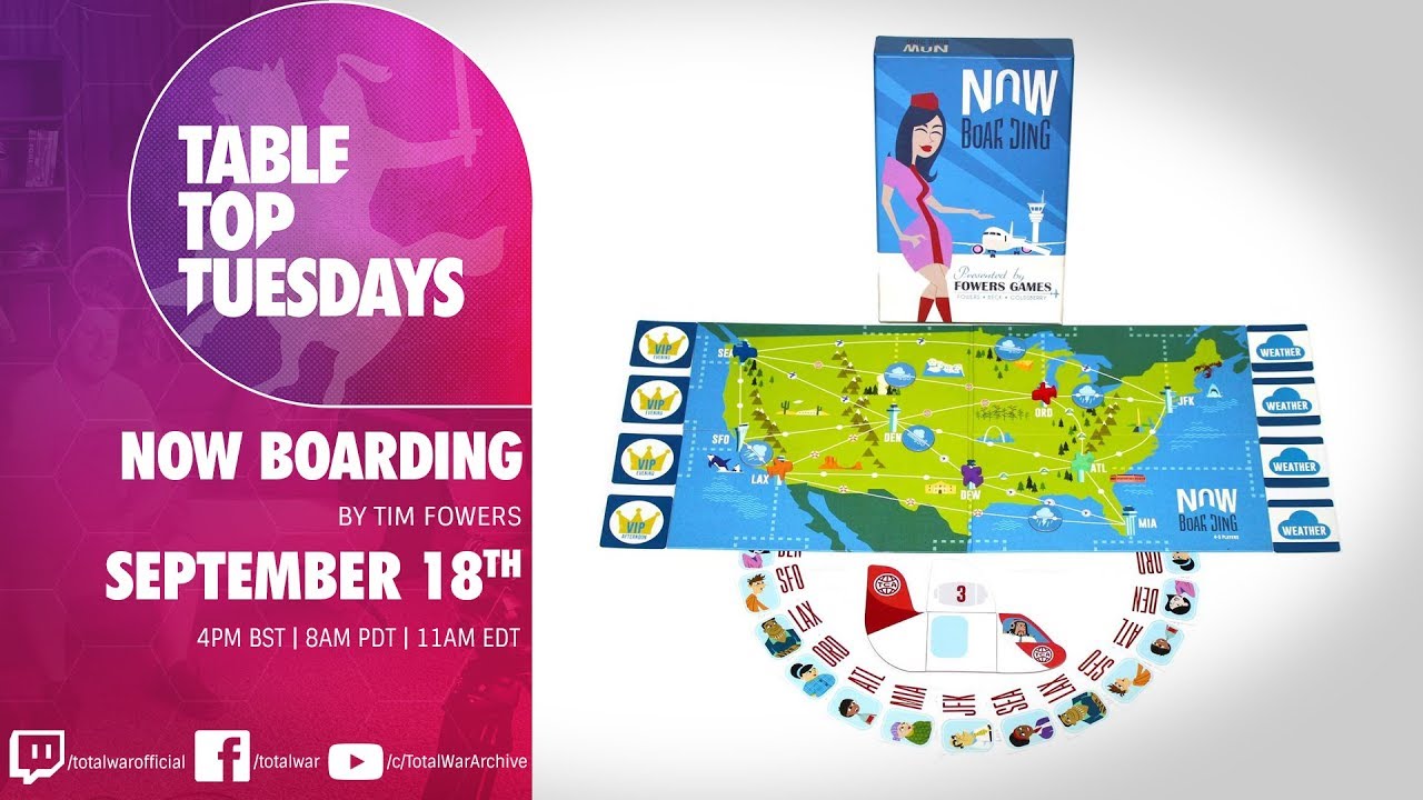 TableTop Tuesday - Now Boarding by Tim Fowers