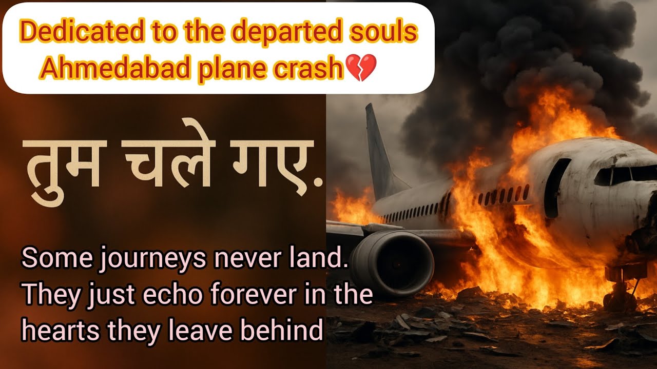 Tum Chale Gaye | R Vishhal | 🕯️ Ahmedabad Plane Crash &ndash; A Heartfelt Tribute | Spoken Word Poetry