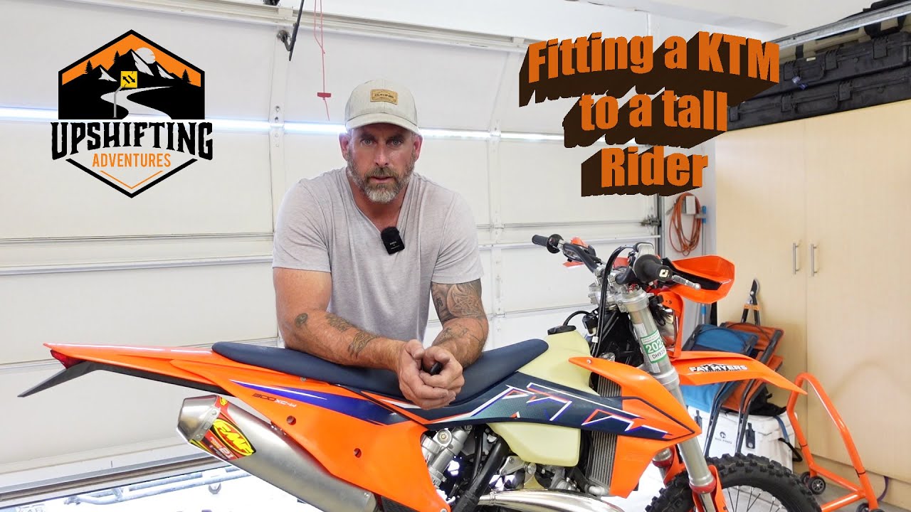 I'm too tall for my KTM, Part I.  Fitting a dirt bike to a taller rider