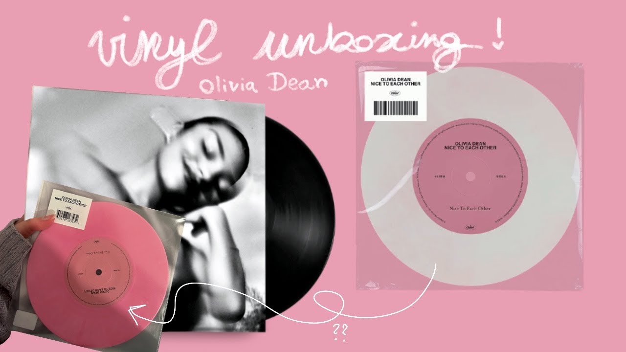 Olivia Dean Nice To Each Other VINYL UNBOXING and The Art of Loving vinyl flip through